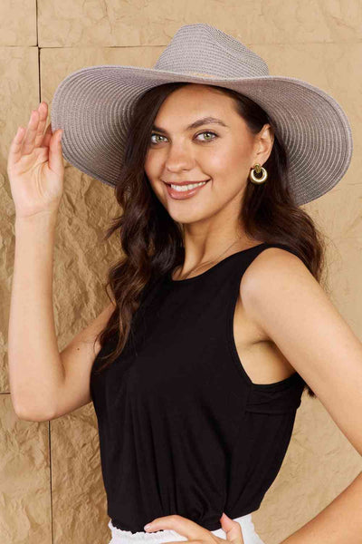 Fame Keep Me Close Straw Braided Rope Strap Fedora HatThis hat combines classic design with modern flair, making it a must-have for fashion-forward individuals. This hat features a wide brim that provides excellent sun AccessoriesClose Straw Braided Rope Strap Fedora Hat