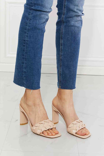 MMShoes Top of the World Braided Block Heel Sandals in BeigeBeen on the search for the perfect any-occasion heel? Look no further! This heeled slide sandal has a braided toe-band that adds some trendy texture to your look. A AccessoriesWorld Braided Block Heel Sandals